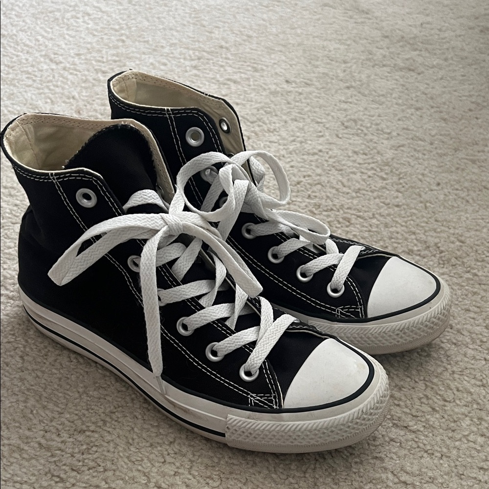 Converse Black and White High-Top Sneakers